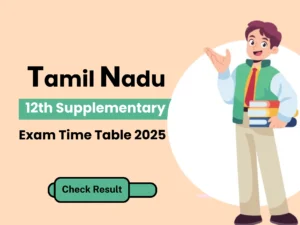 TN 12th exam time table 2025