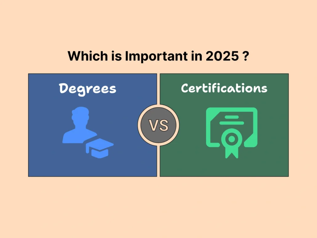 Certificate vs degree