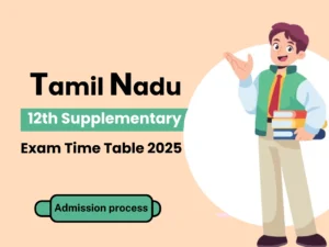 TN 12th exam time table admission process
