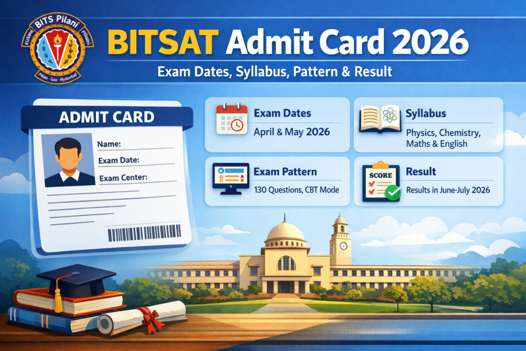 BITSAT Admit Card 2026