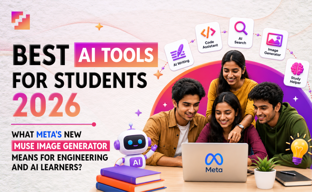 Best AI tools for students 2026 and what Meta's new Muse Image generator means for engineering and AI learners.