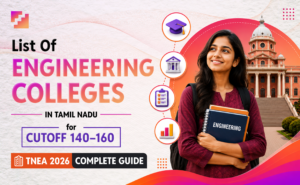 List of engineering colleges in Tamil Nadu for cutoff 140 to 160, a complete TNEA 2026 guide.