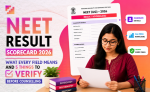 NEET Result Scorecard 2026 explained field by field with 5 things to verify before counselling begins.